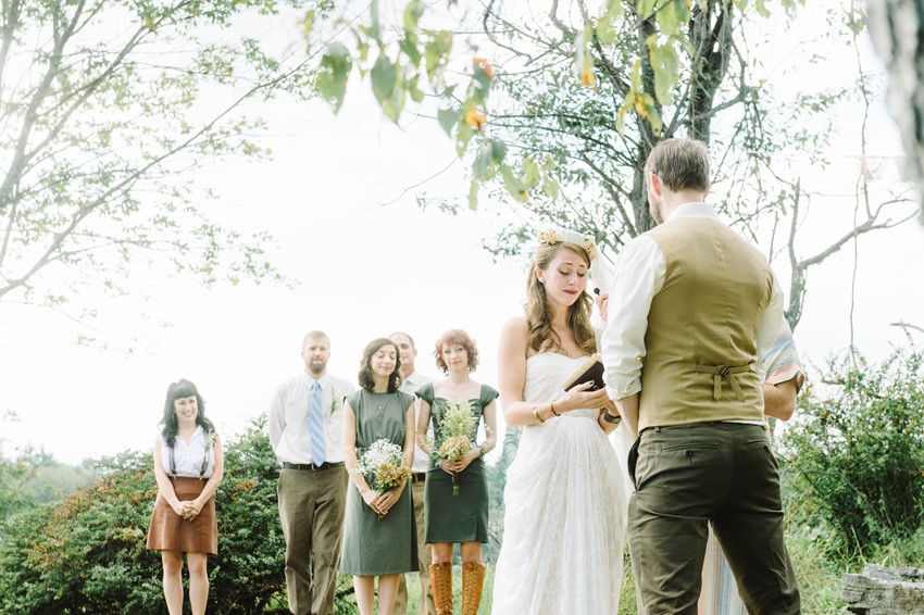 Boho Vintage Outdoor Wedding Ceremony