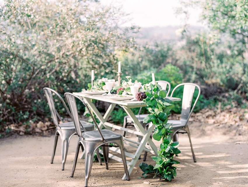 Organic Farm-to-Table Wedding Tablescape