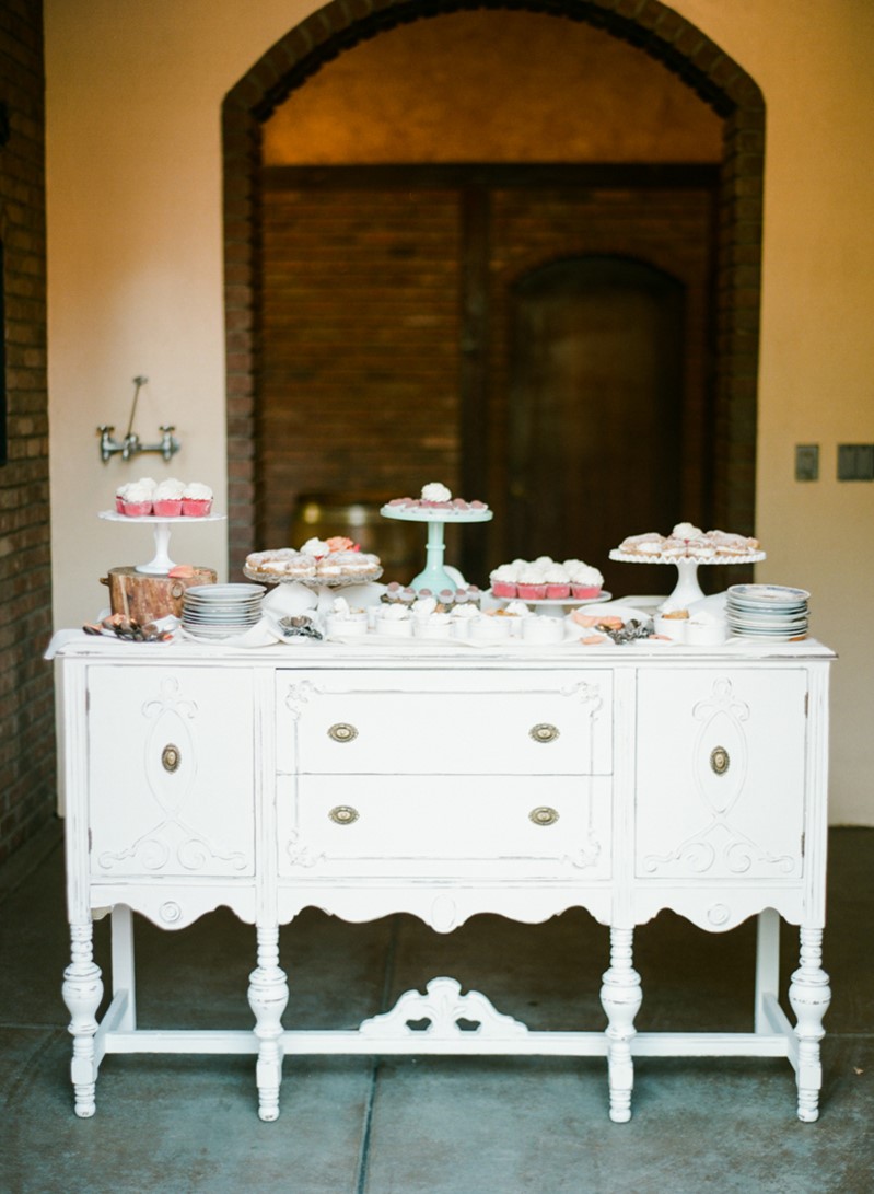 Boho Vintage Wedding Dessert Table