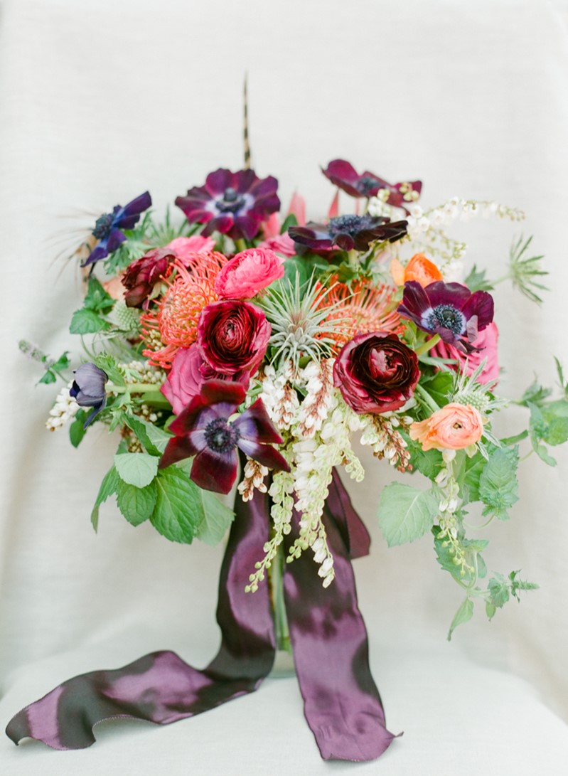 Beautifully Colorful Bridal Bouquet