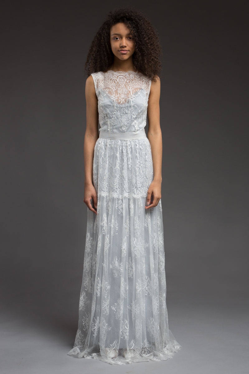 'Blue' Wedding Dress from 'Morning Mist' Bridal Collection by Katya Katya Shehurina