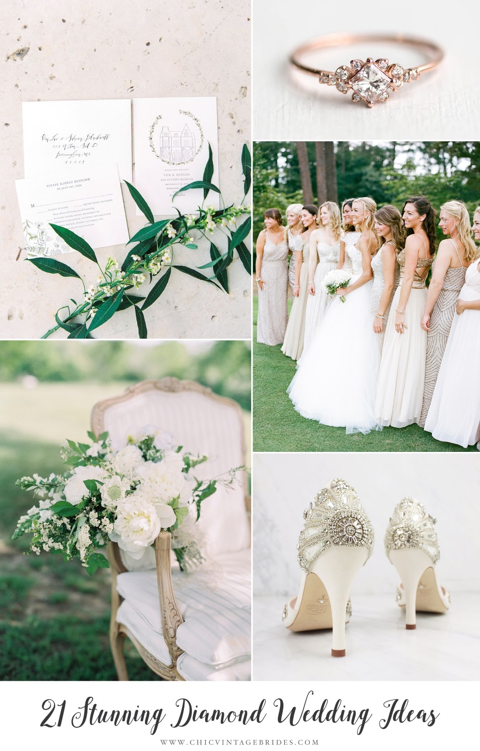 Stunning Diamond White Wedding Ideas