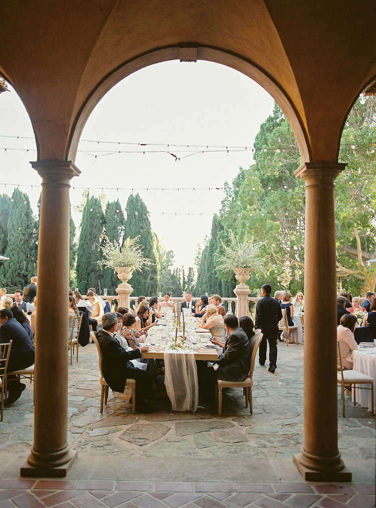 Elegant Outdoor Villa Wedding Reception