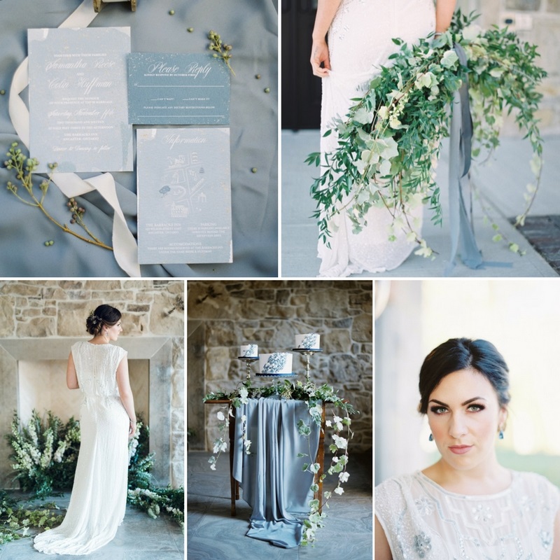 Romantic Blue & Greenery Wedding Inspiration at The Barracks Inn