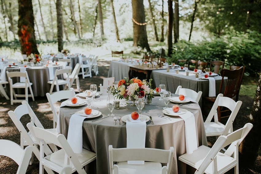 Woodland Wedding Reception Tablescape
