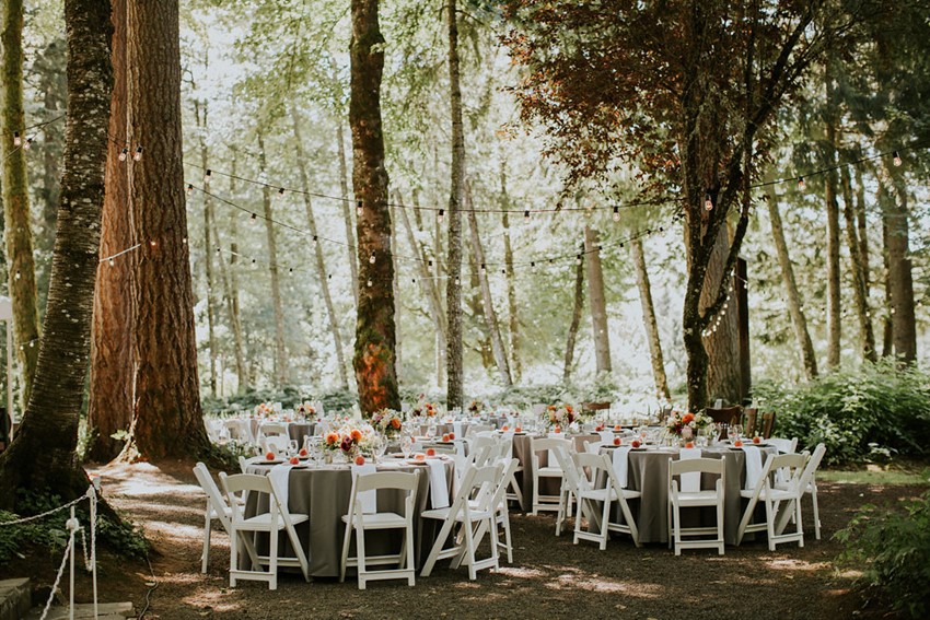 Portland Woodland Wedding Reception