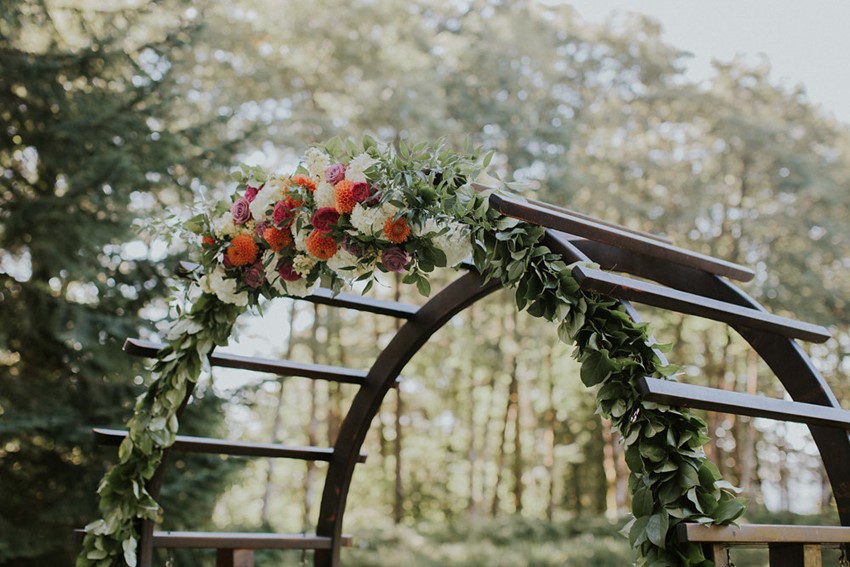 Woodland Wedding Floral Aisle Arch