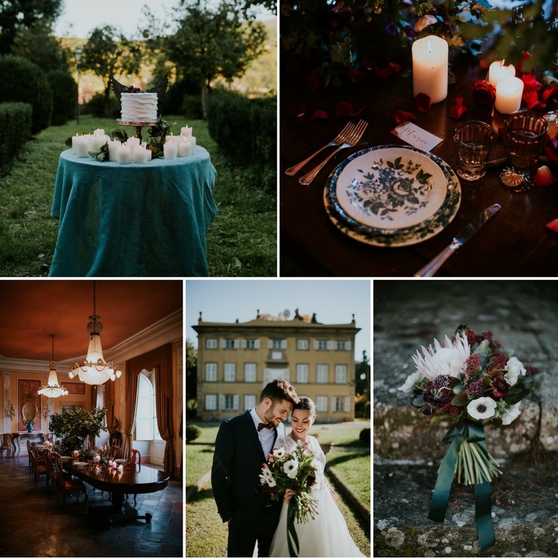 Dark & Decadent Tuscan Wedding Inspiration