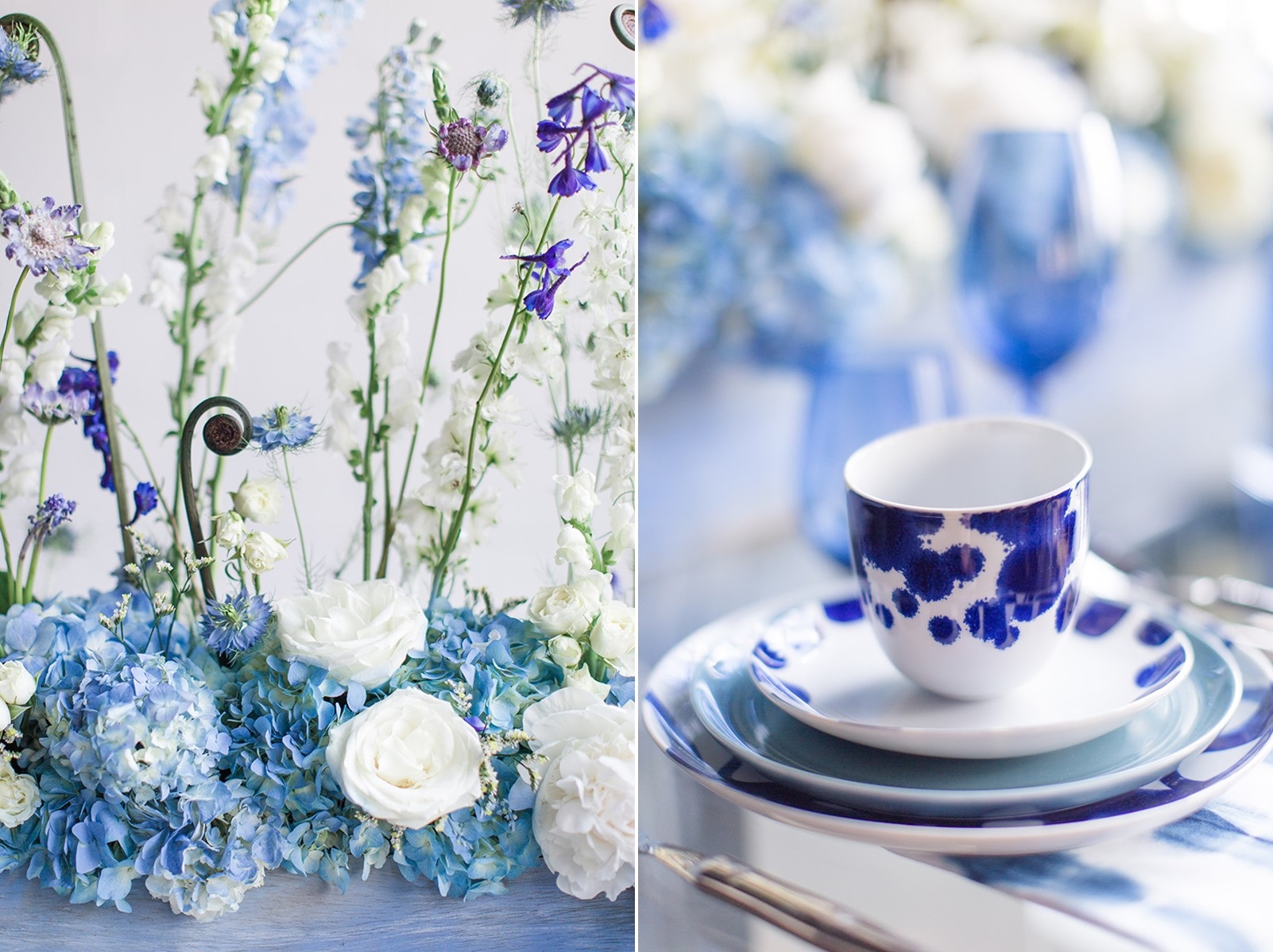 Elegant Blue Wedding Table