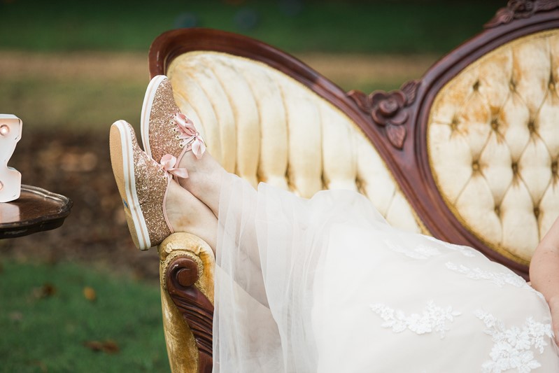 Bride in Sequin Canvas Shoes