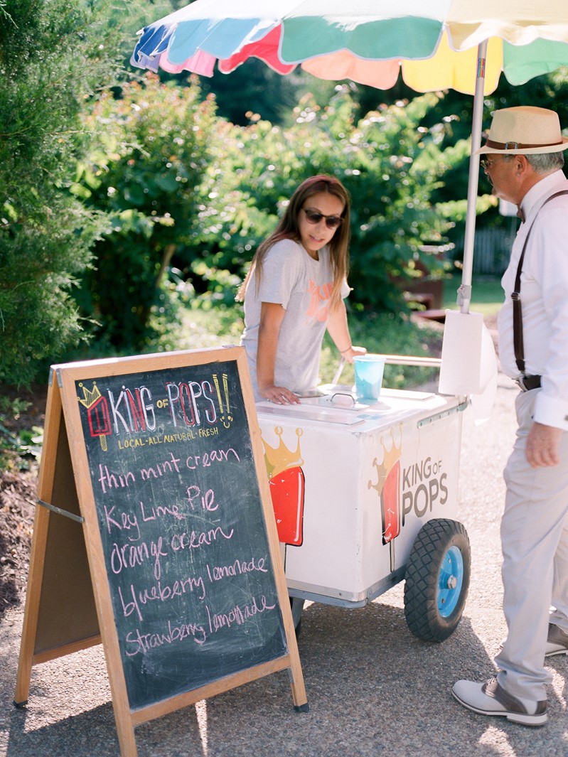 Summer Wedding Ice Cream Cart