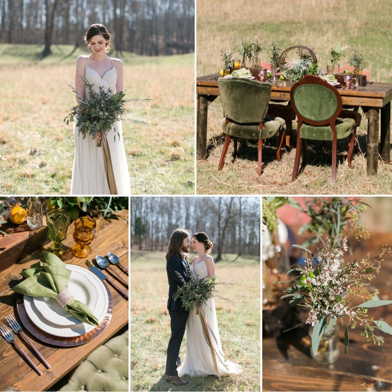Citrus & Copper Infused Elopement Inspiration at Heartland Meadows