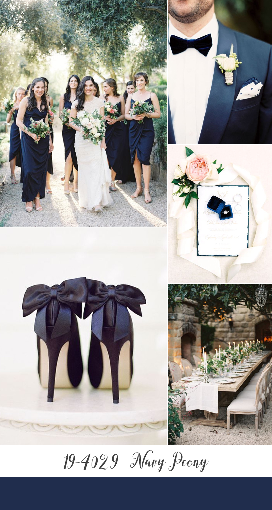 Navy Peony - Pantone's Top 10 Wedding Colours for Fall 2017