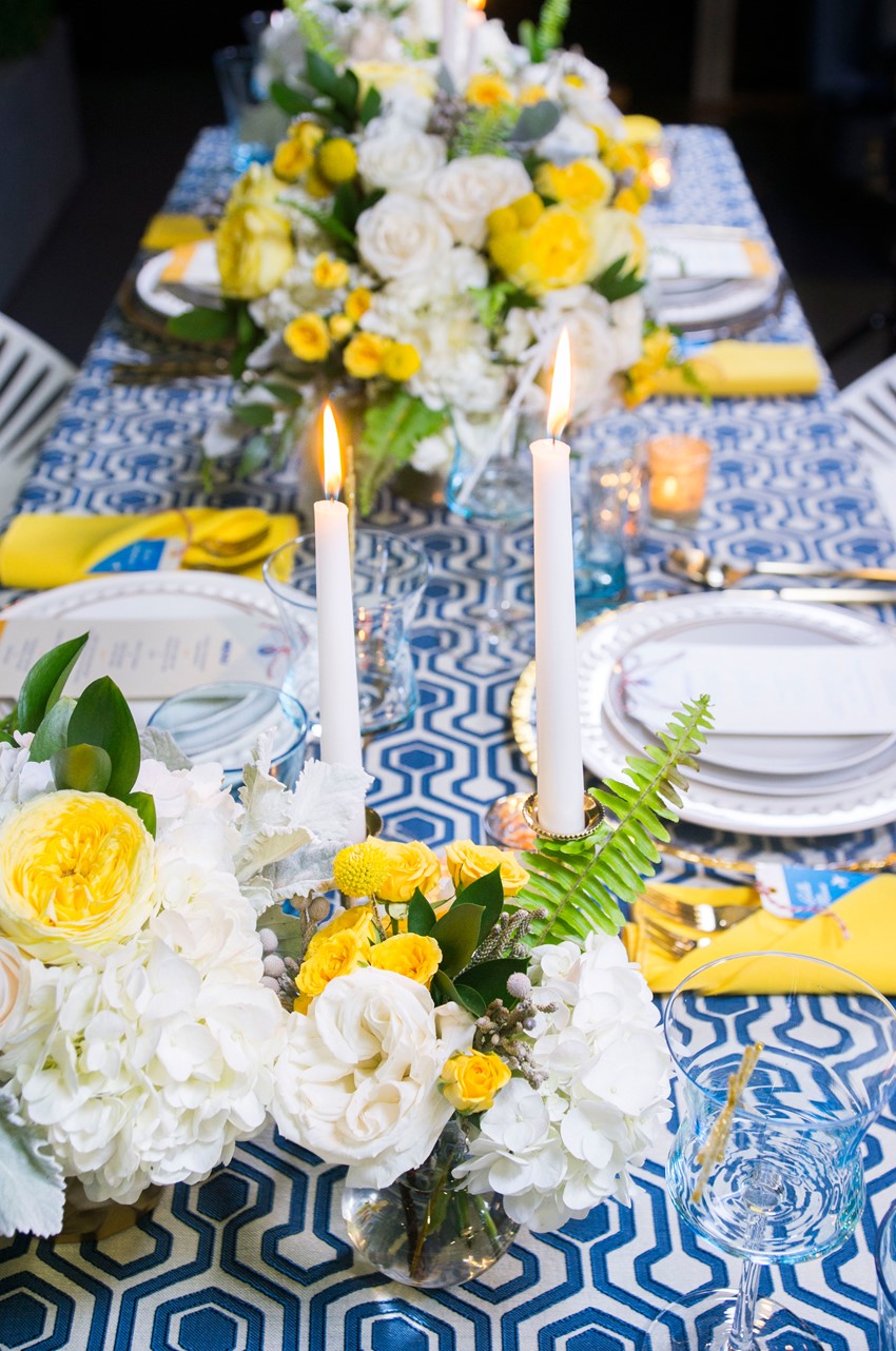 Pan Am Inspired Wedding Table