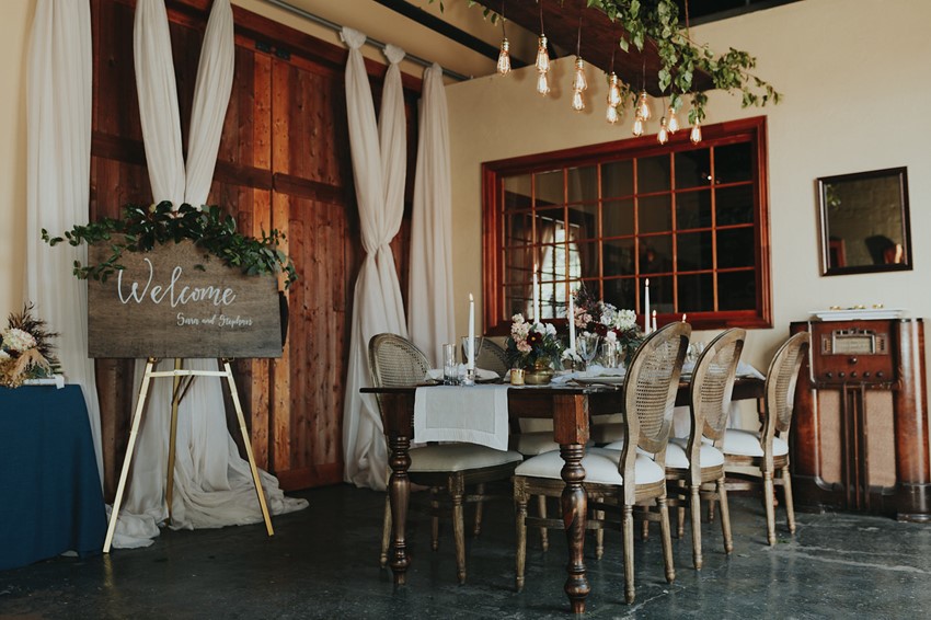 Romantic Rustic Vintage Wedding Reception