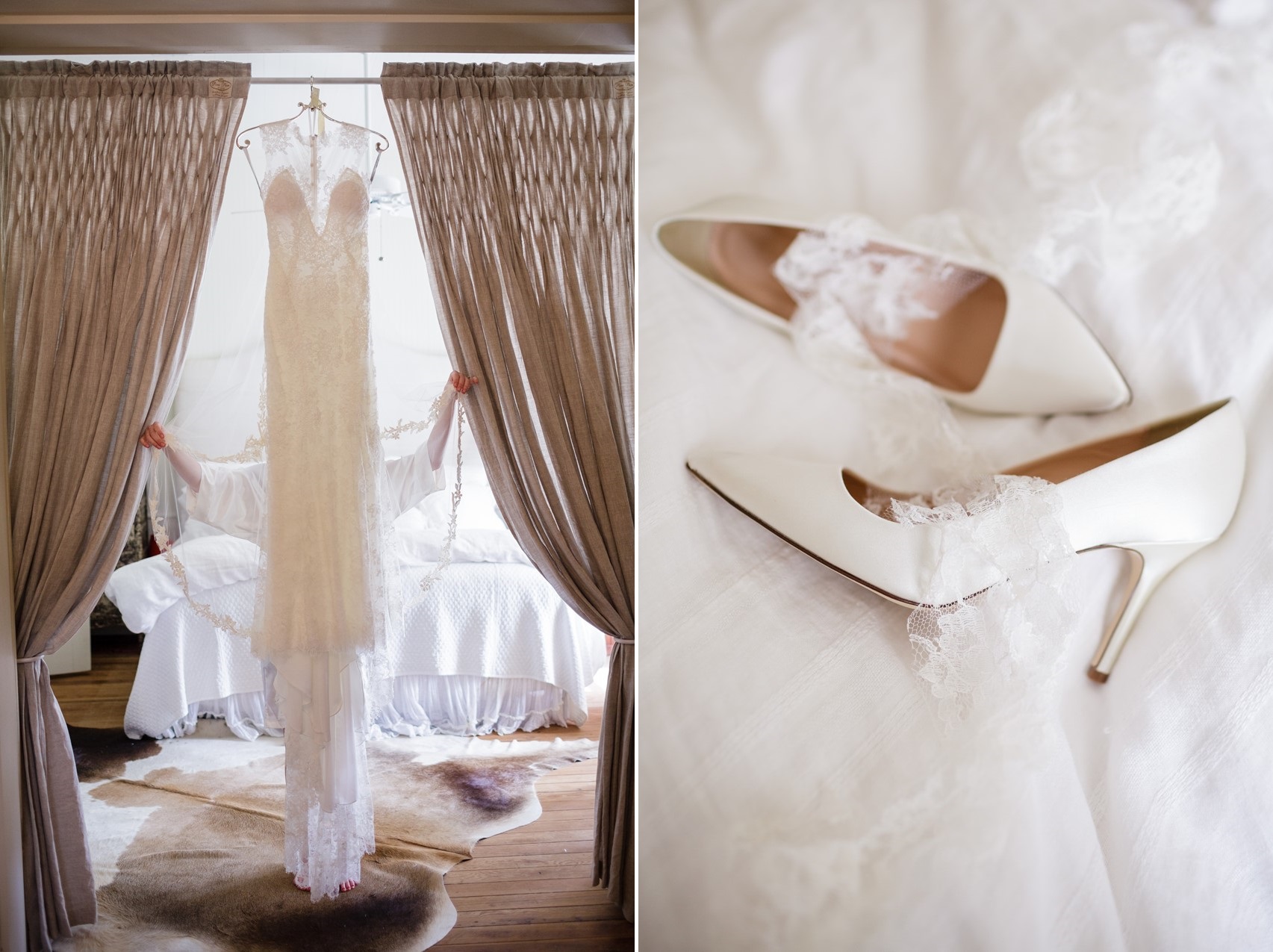 Wedding Dress & Bridal Shoes