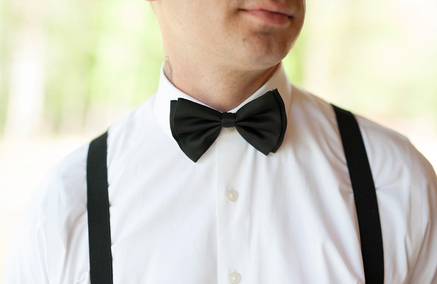 Vintage Inspired Groom in a Bow Tie