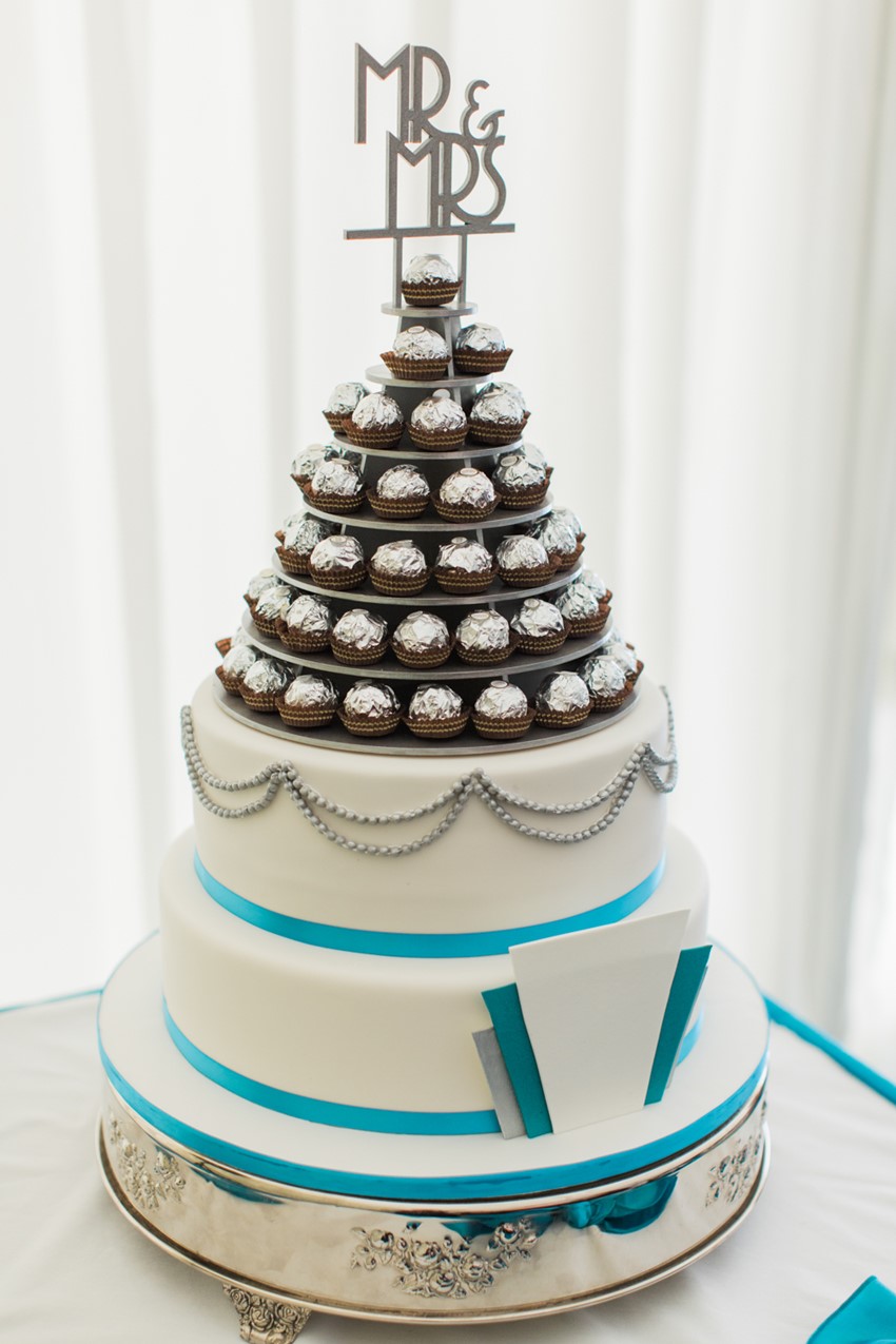 Art Deco Wedding Cake Candy Tower