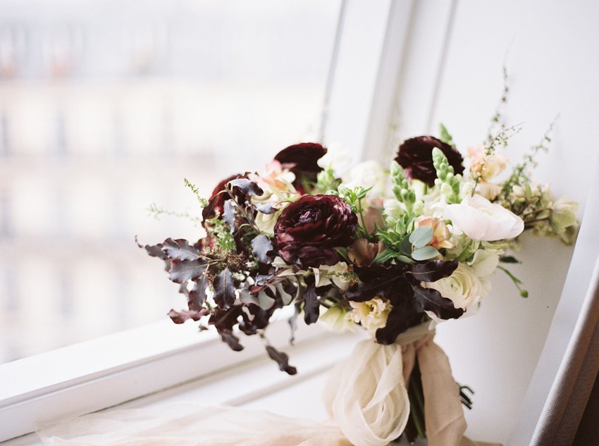 Deep Wine Bridal Bouquet