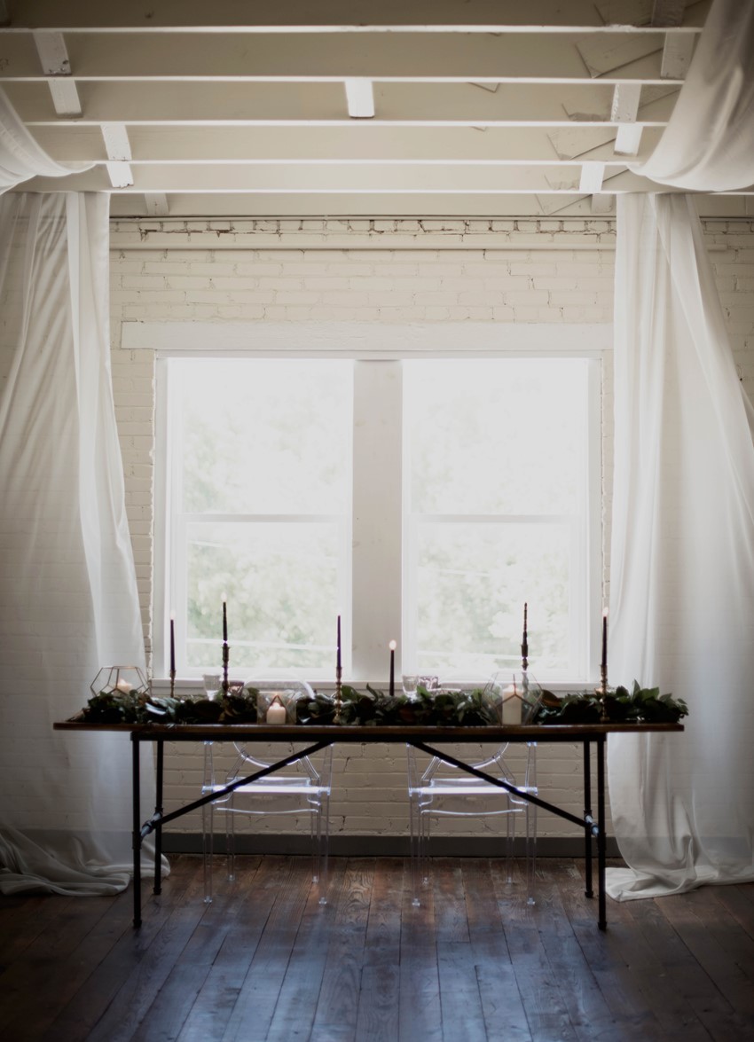 Modern Gothic Wedding Table