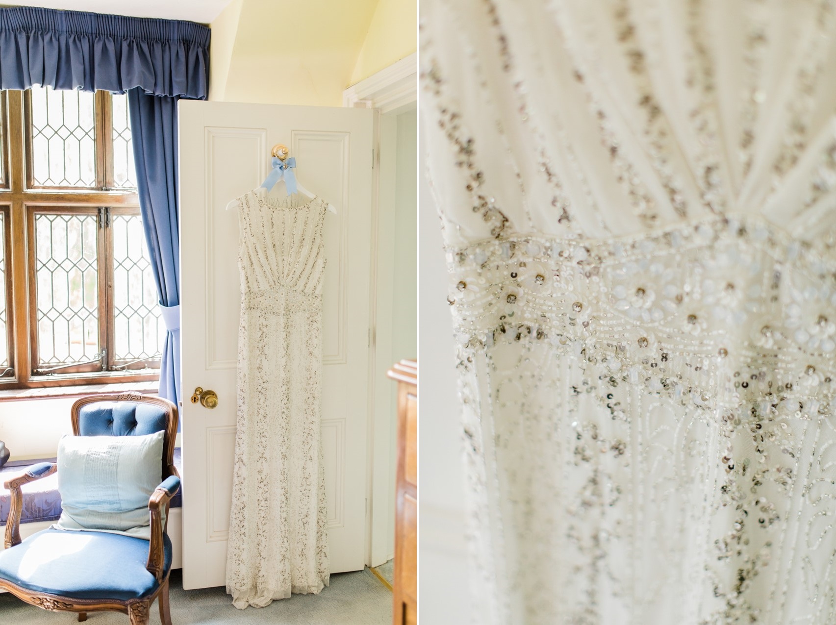 Sequin Art Deco Wedding Dress