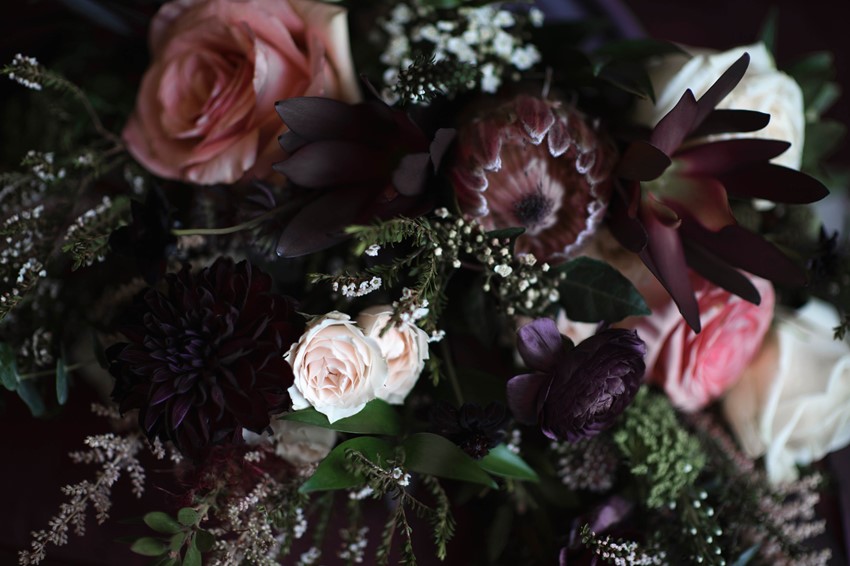 Dark & Moody Bridal Bouquet