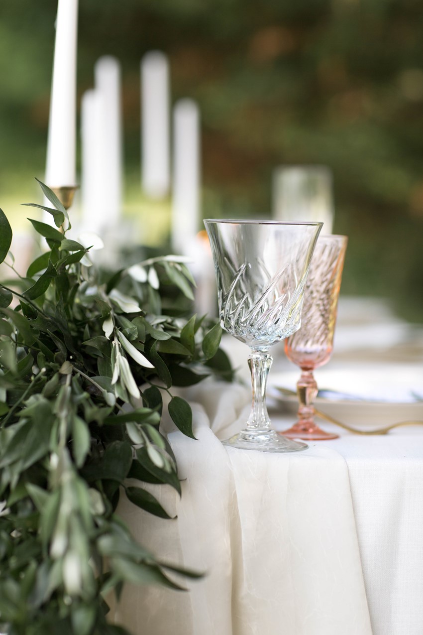 Blush Wedding Glass