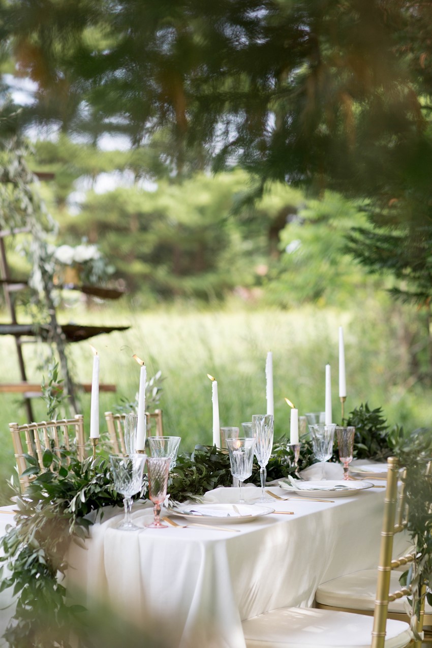 Sweet Outdoor Wedding Table