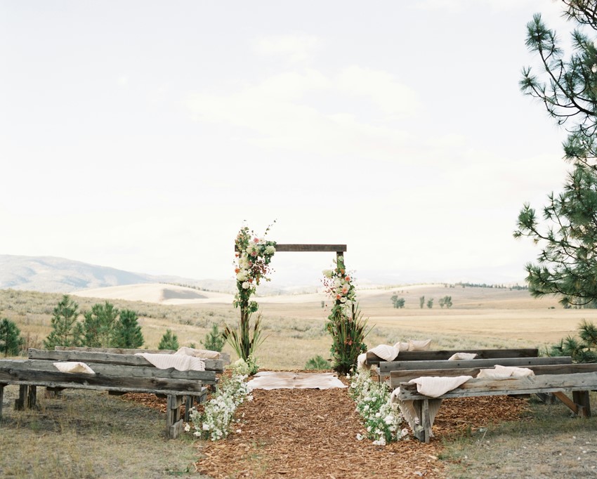 Ranch Wedding Ceremony Arch