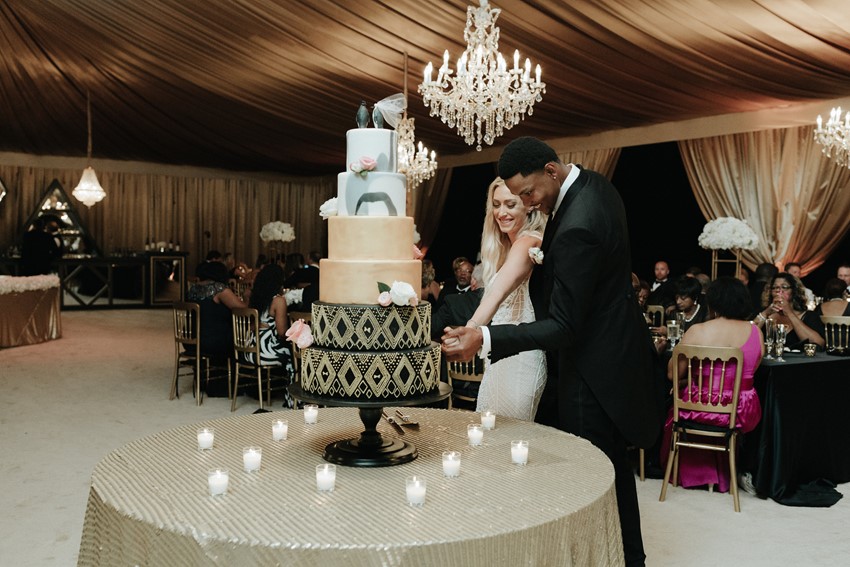 Gatsby Inspired Wedding Cake