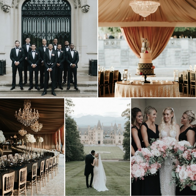 A Sophisticated & Glamorous Gatsby-Inspired Wedding at the Biltmore Estate