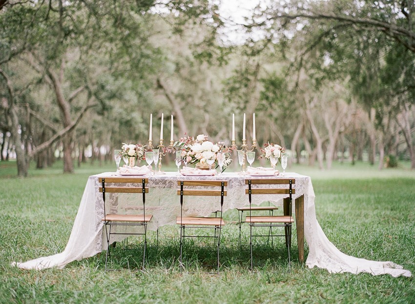 Outdoor Spring Wedding Table