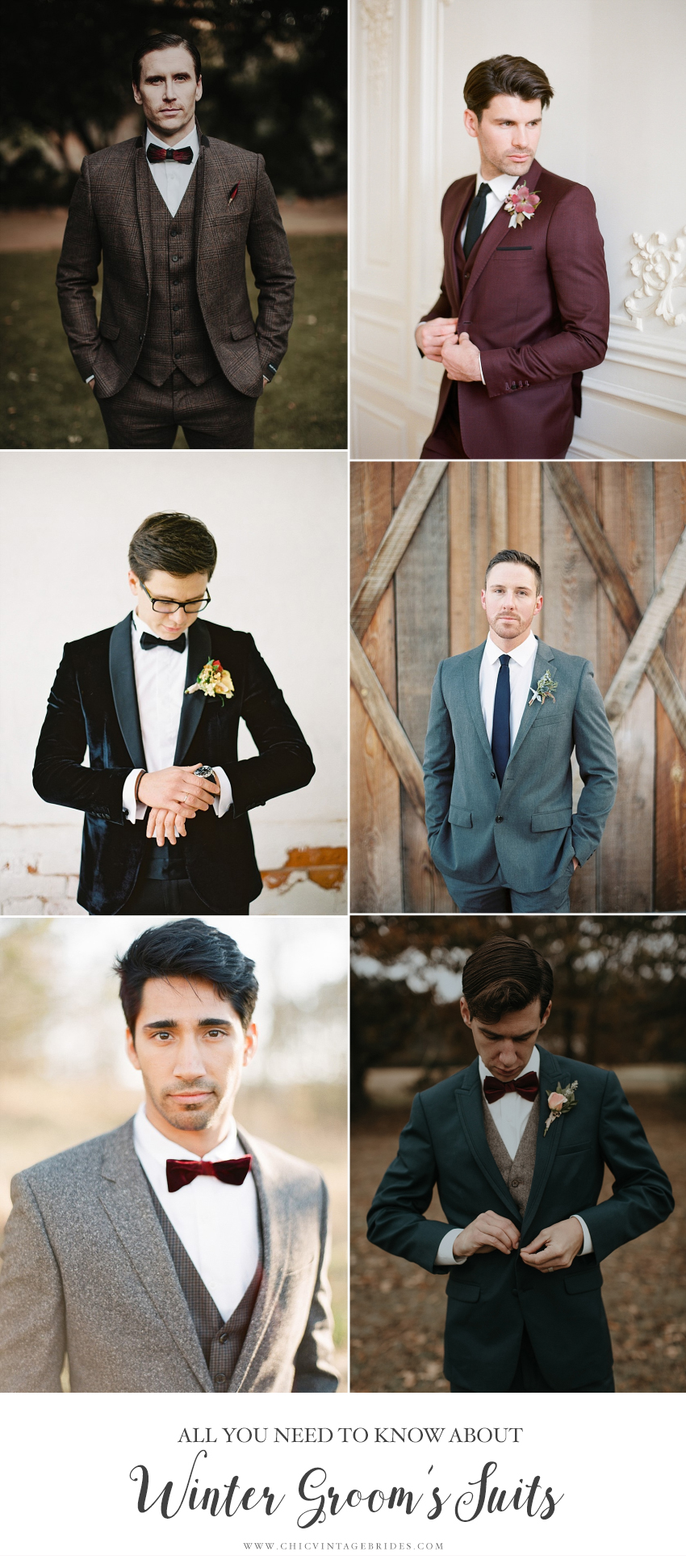 What To Look For In A Winter Groom s Suit Chic Vintage Brides Chic 