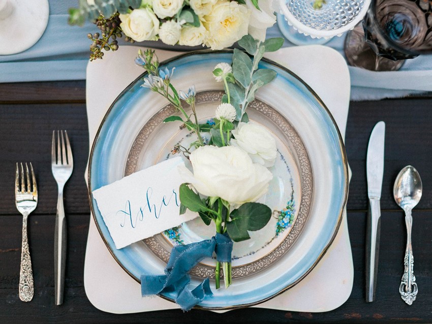  Floral Wedding Place Setting