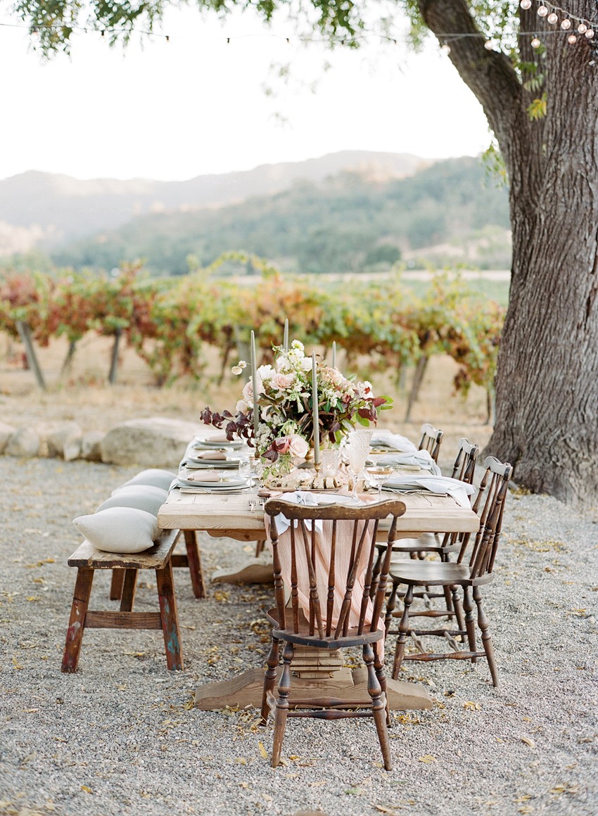 Vineyard Wedding Table