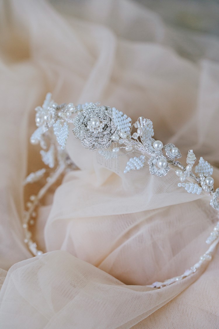 Vintage Bridal Headpiece Edera Jewelry 2018 Tesora Collection