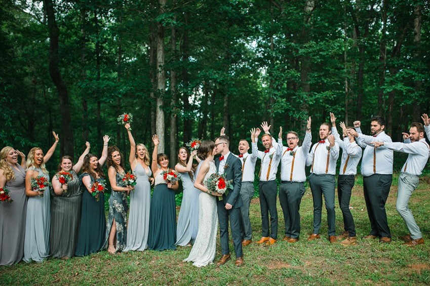 Mismatched Wedding Party