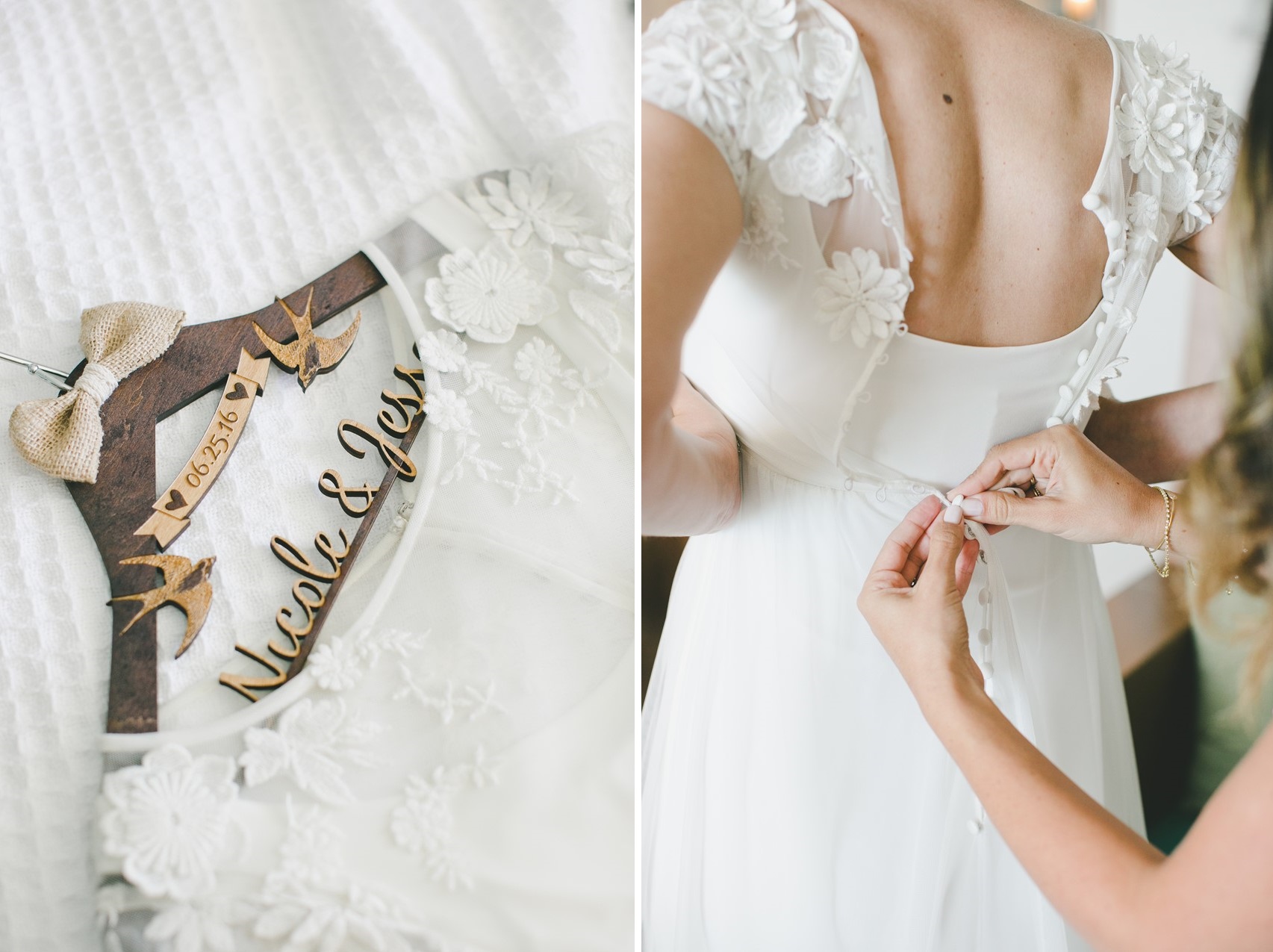 Personalised Wedding Dress Hanger