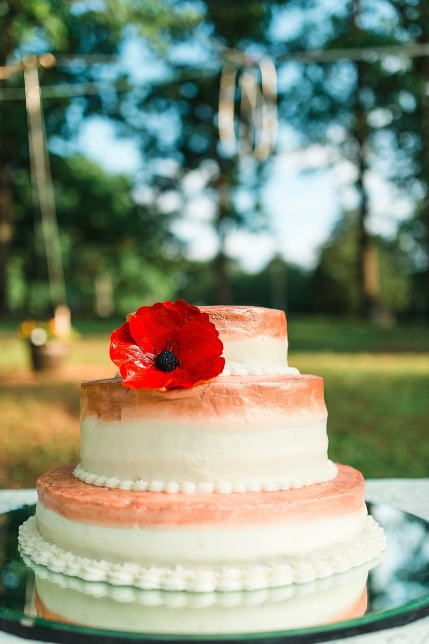  Poppy Wedding Cake