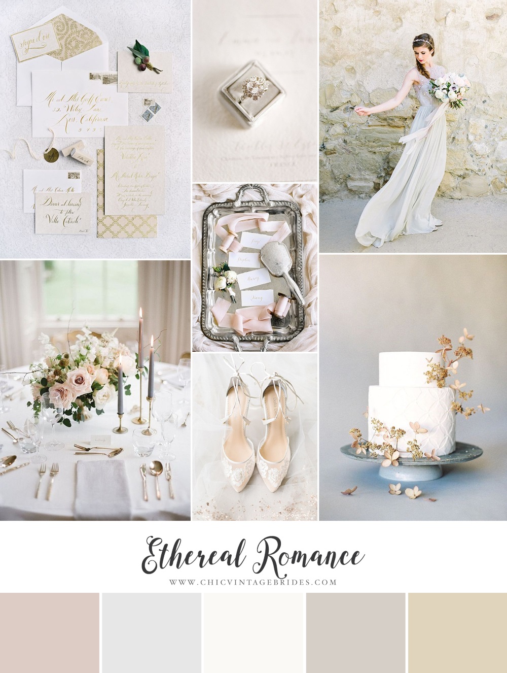 Ethereal Romance - Breathtakingly Romantic Wedding Inspiration in the Softest Shades