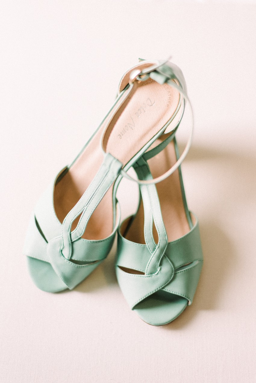 Mint Vintage Bridal Shoes