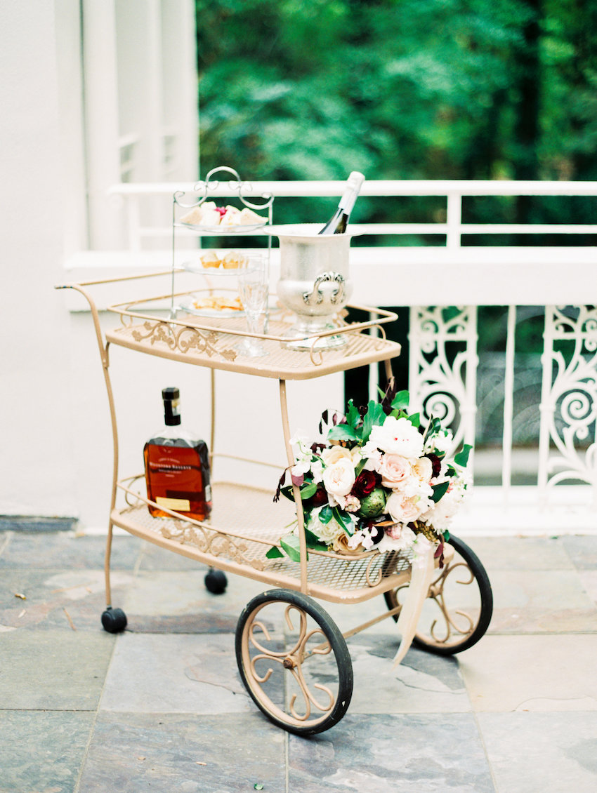 Wedding Whiskey Cart
