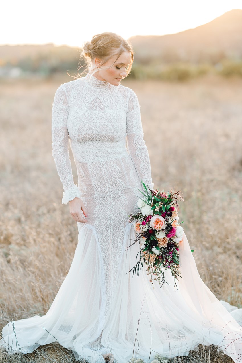 Stunning Long Sleeve Wedding Dress