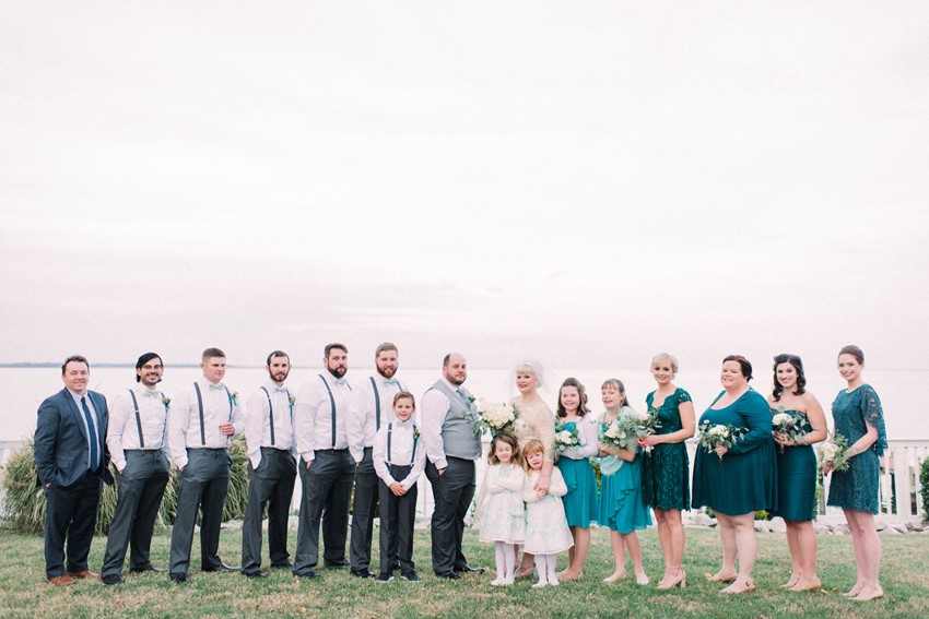 Teal Wedding Party