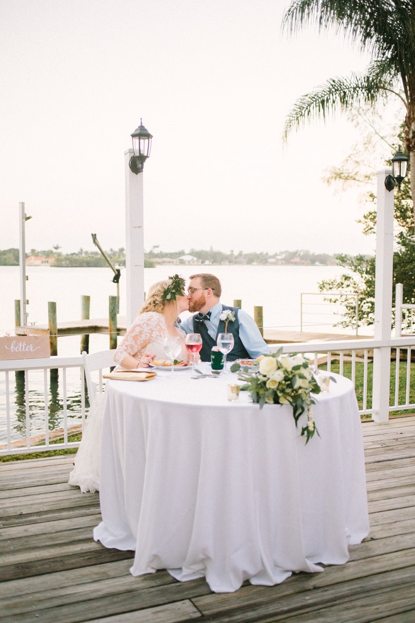 Lakeside Wedding Sweetheart Table