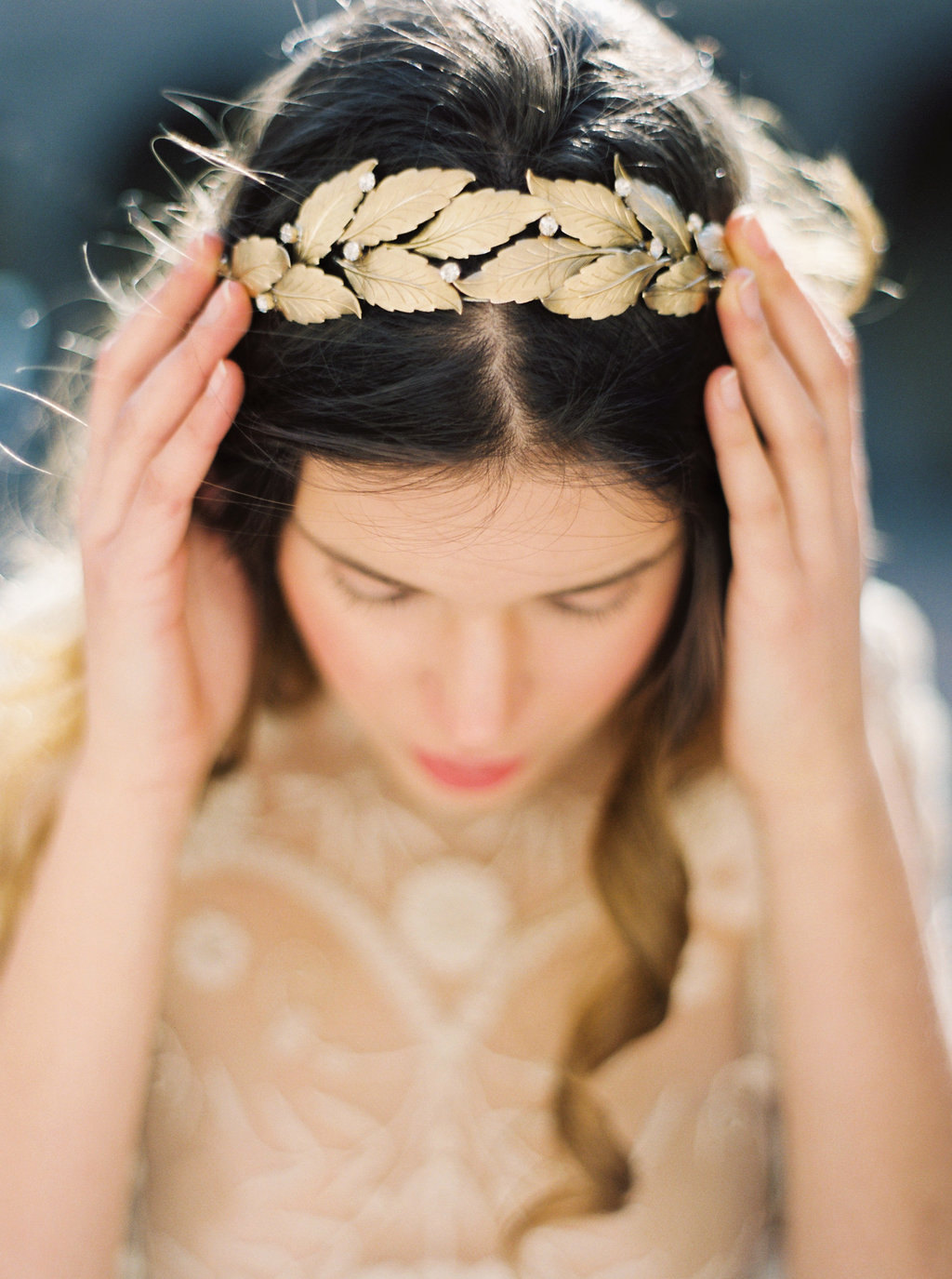 Laurel Leaf Bridal Crown