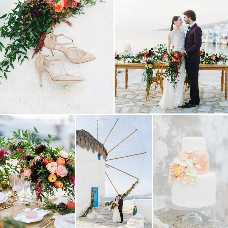 Destination Wedding at the Iconic Windmills of Mykonos
