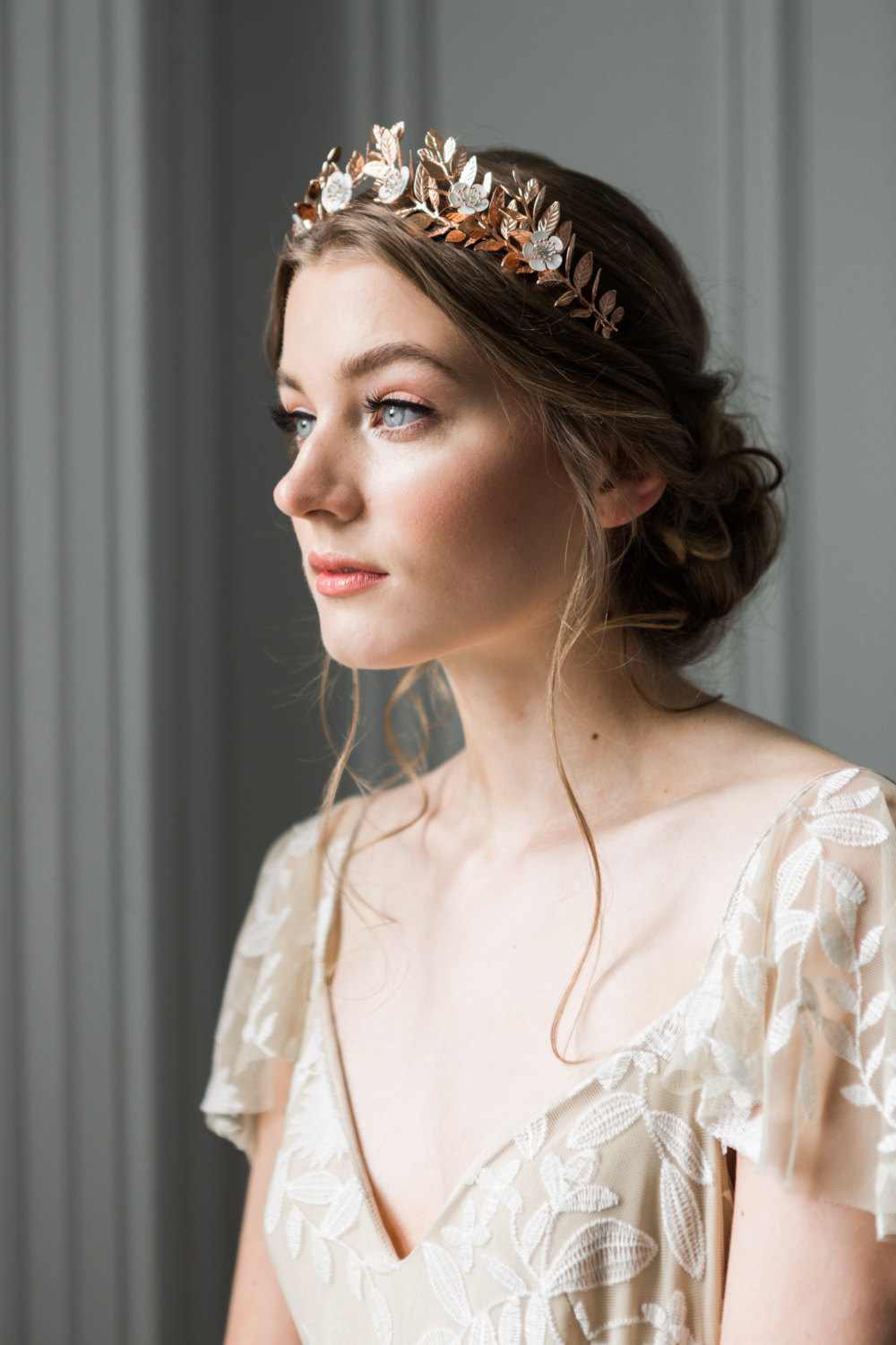 Rose Gold Bridal Crown