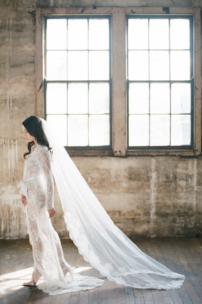 Roseline French Lace Veil