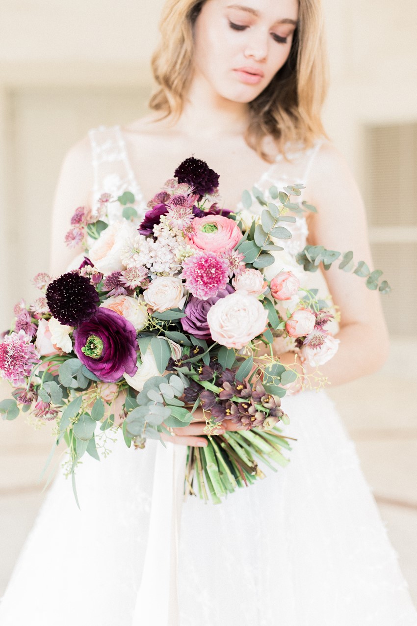 Pink & Purple Bridal Bouquet
